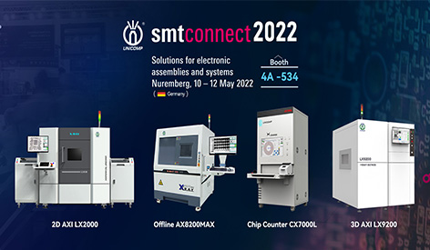 Unicomp mettra en valeur la dernière fois X-ray-ray-rayons X à SMT Connect 2022 à Nuremberg Allemagne
