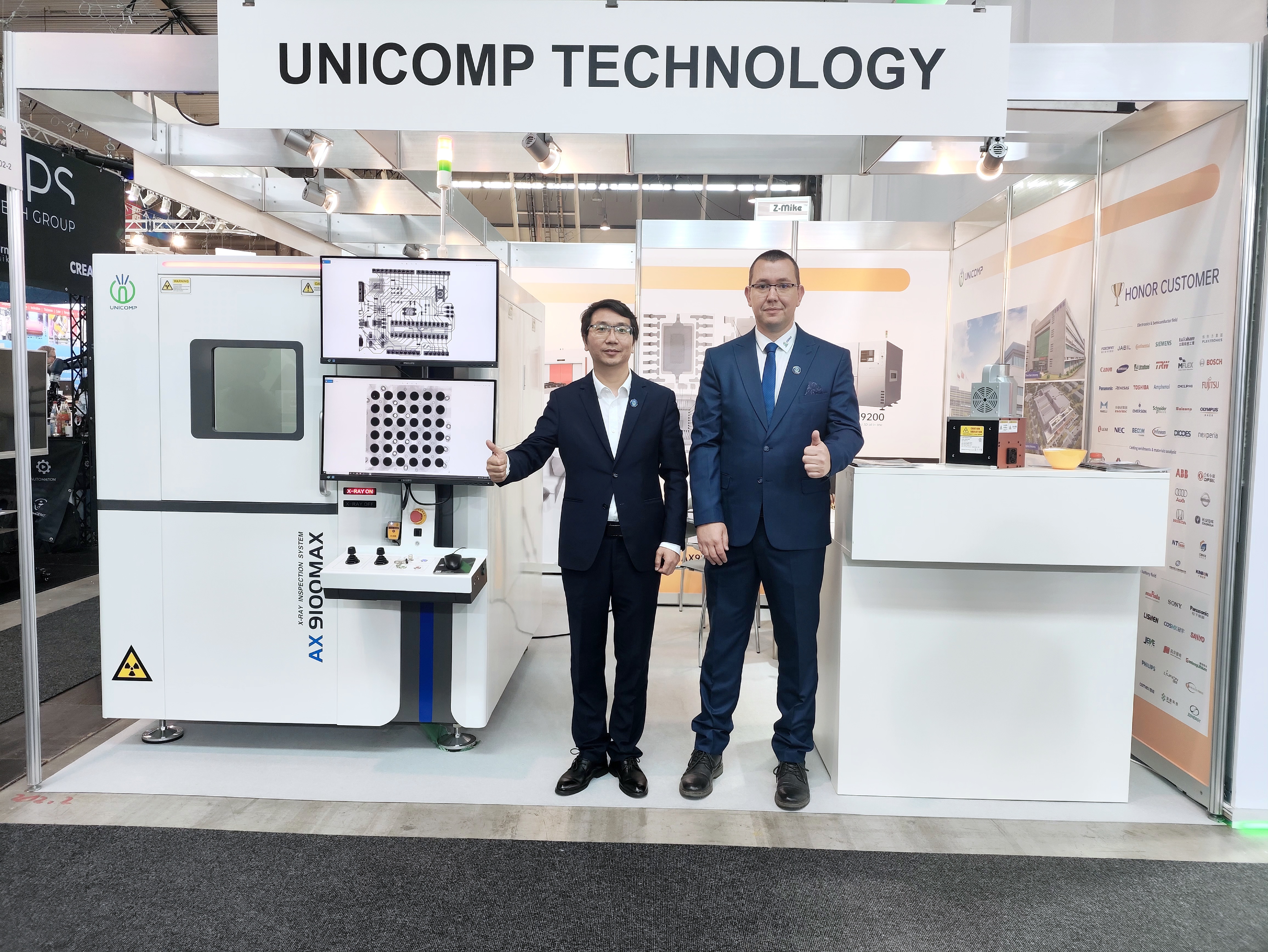 Le salon du contrôle en Allemagne | La technologie UniComp présente le système d'inspection intelligente AI + X sur la scène globale